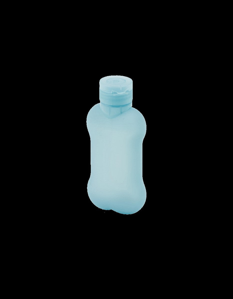 Botella Ton Pi de 100 ml, fabricada en silicona suave y flexible, perfecta para enjuagar pipis durante los paseos y mantener la limpieza.