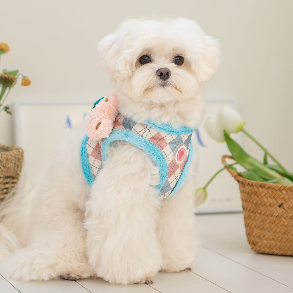 Arnés tipo chaleco para perros con interior de polar, diseño exclusivo para otoño e invierno