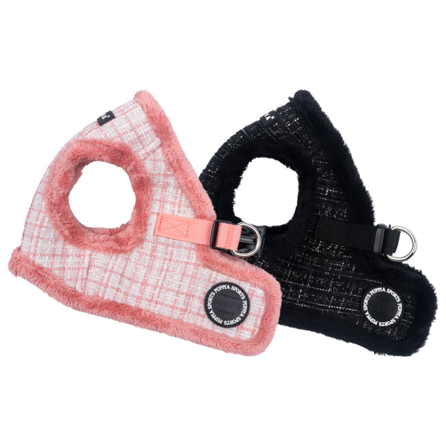 Arnés chaleco Oscar Puppia con interior de forro polar, ideal para otoño e invierno, disponible en dos colores.
