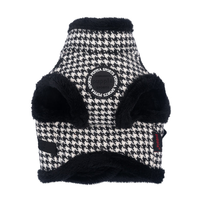 Arnés chaqueta Chic Hound Puppia con forro polar para perros pequeños y medianos.