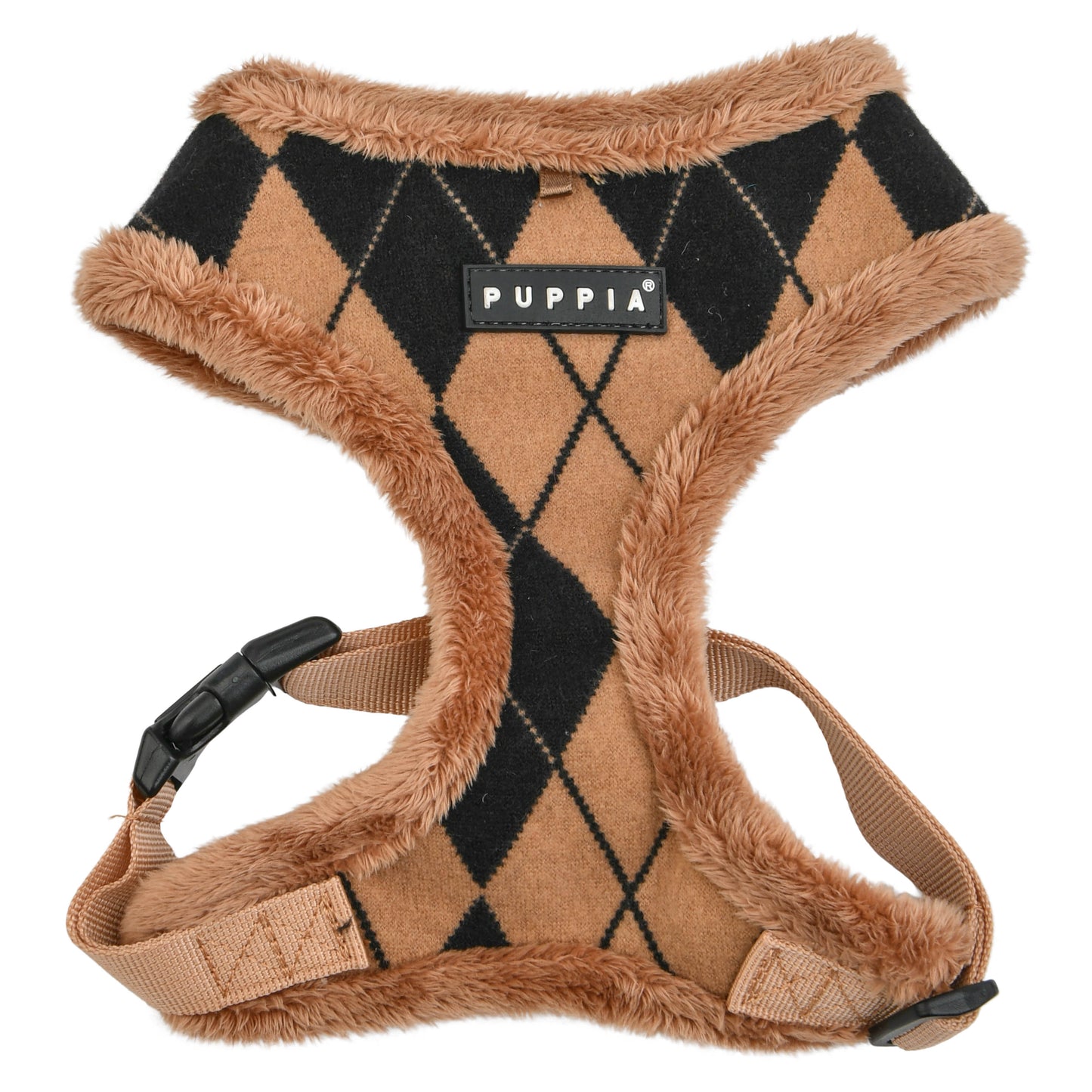 Arnés Jaden Puppia para perros, con forro polar suave que mantiene a tu mascota abrigada y cómoda durante los paseos en otoño e invierno.