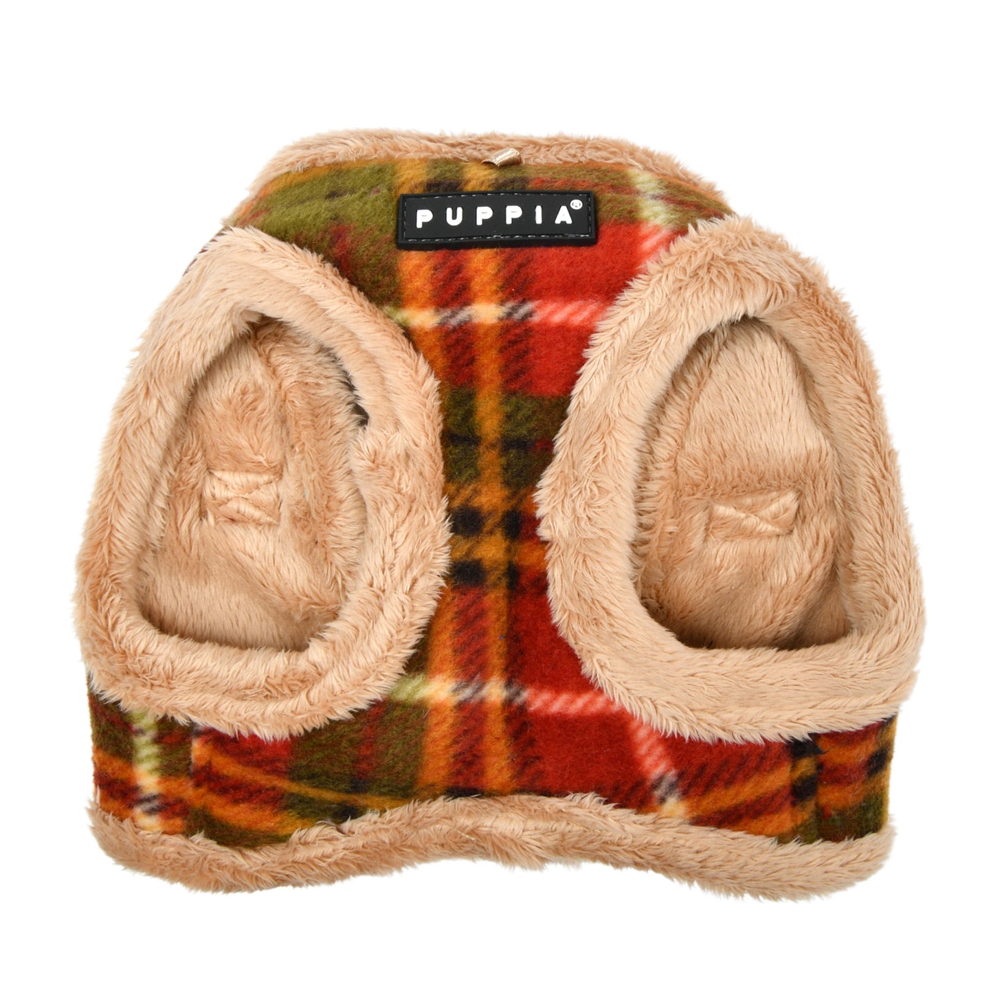 Arnés Chaleco Norman de Puppia en color rojo con interior de forro polar. Ideal para mantener a tu perro abrigado en otoño e invierno.