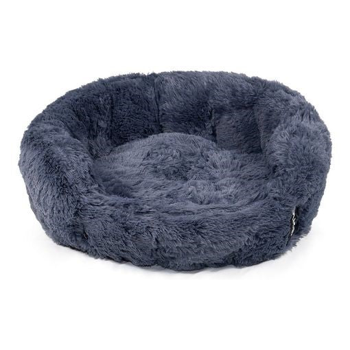 Cama tipo peluche Gloria para perros, suave y acogedora, diseñada para ofrecer confort y descanso óptimo para perros pequeños y medianos.