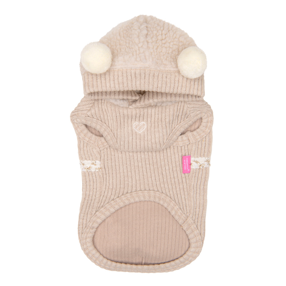 Capucha cálida y estilosa del Jersey Willow Pinkaholic, diseñada para mantener a tu perro protegido del frío y agregar un toque de estilo único