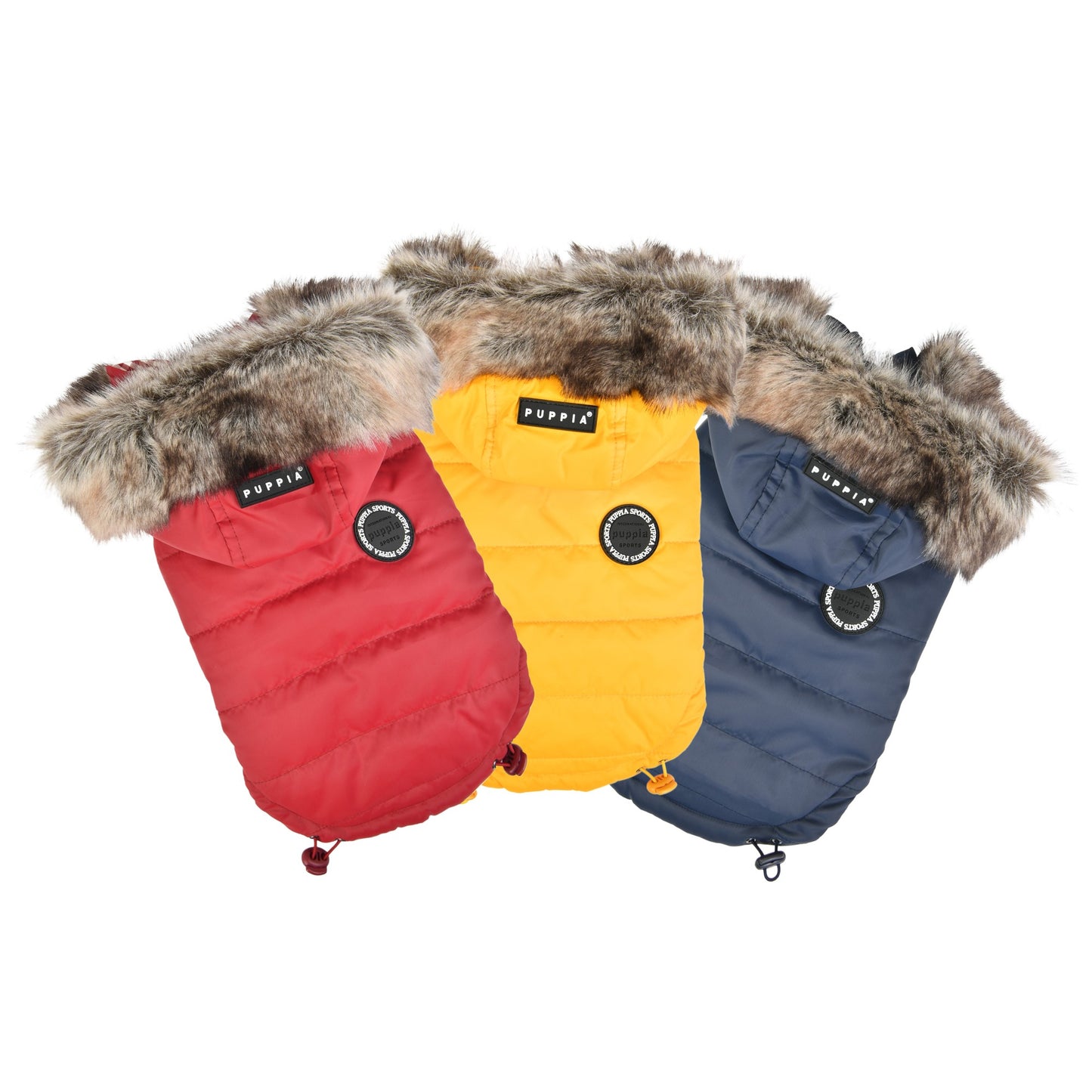 Chaqueta Hollis de Puppia, diseño reversible, capucha desmontable y parte impermeable, ideal para invierno.