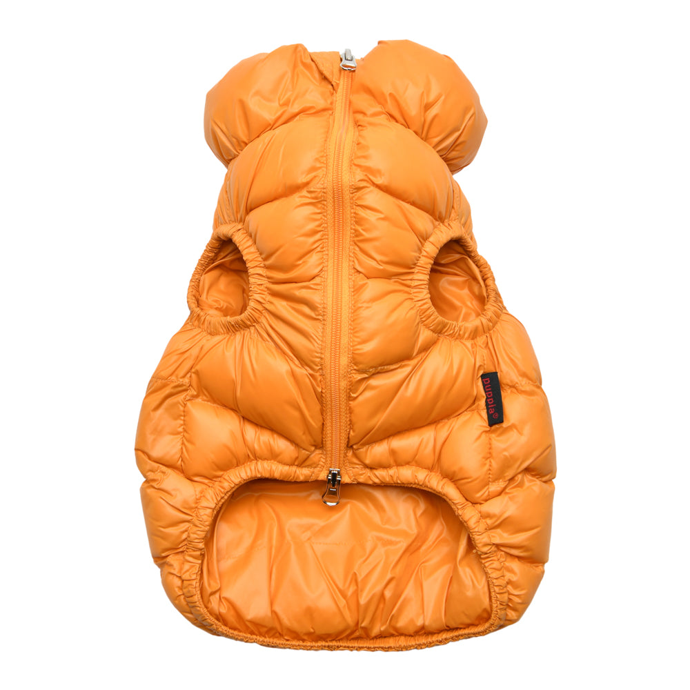 Primer plano del cierre de cremallera de la Chaqueta Ultralight A Puppia, diseñado para una colocación rápida y sencilla sin esfuerzo.