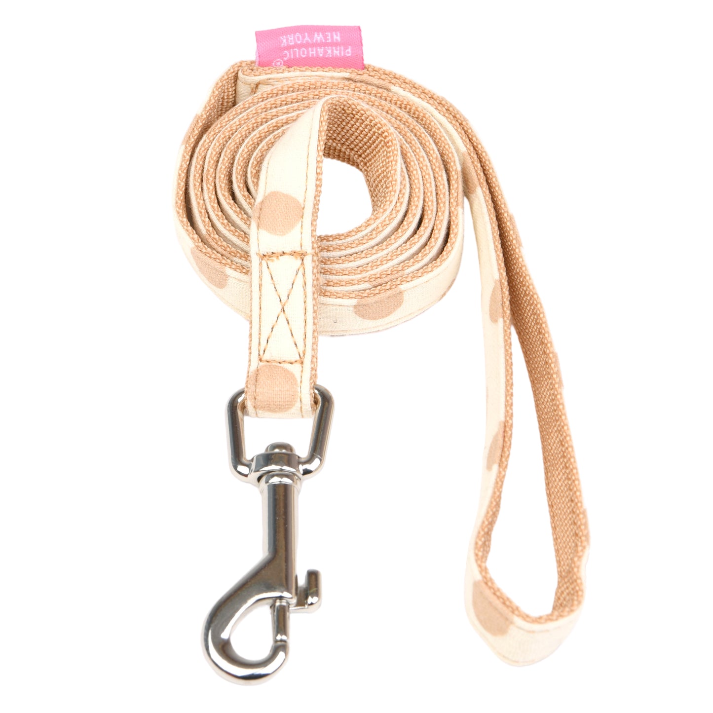 Correa para perro de Pinkaholic con un diseño elegante y práctico. Hecha con materiales de alta calidad, ideal para complementar el Arnés Ida y garantizar comodidad y seguridad durante los paseos.