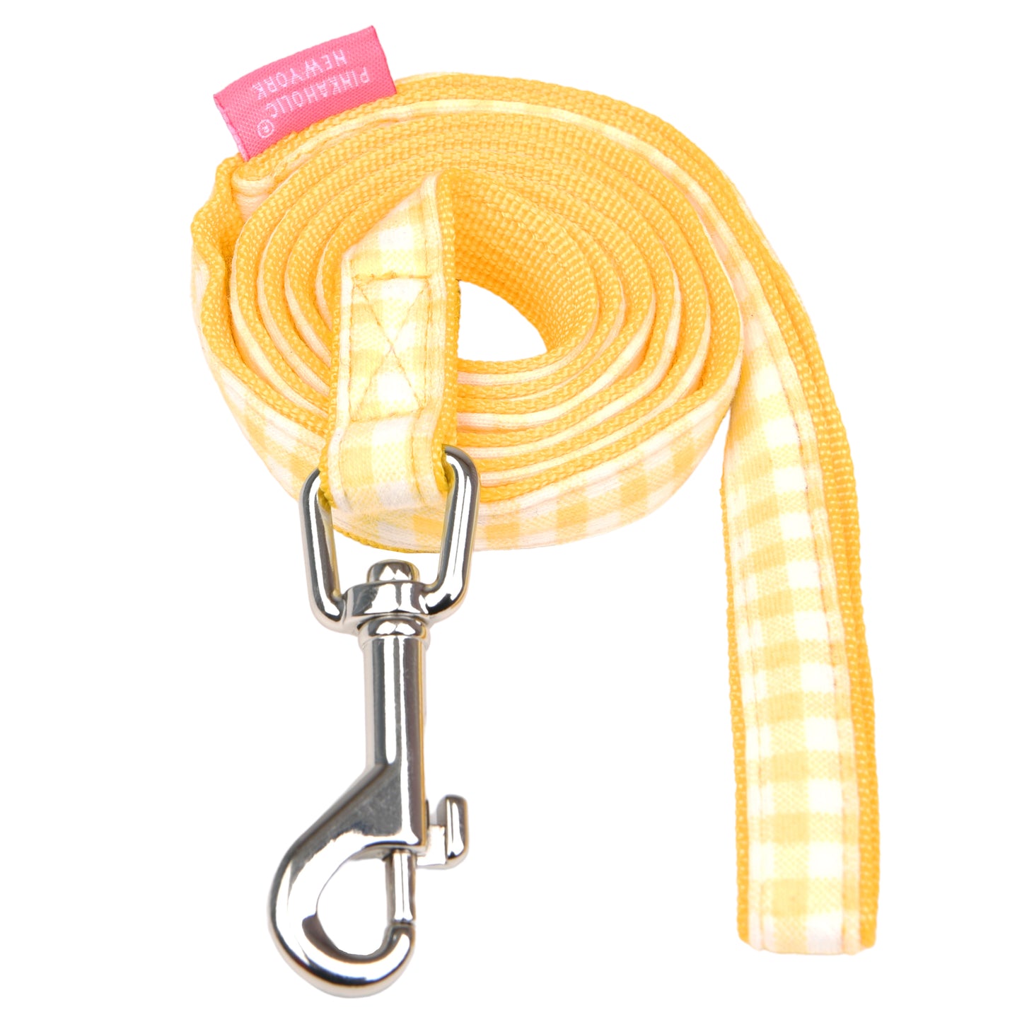 Primer plano de la Correa Alaia de Pinkaholic, destacando su estructura ligera y materiales resistentes, ideales para paseos diarios con tu perro.