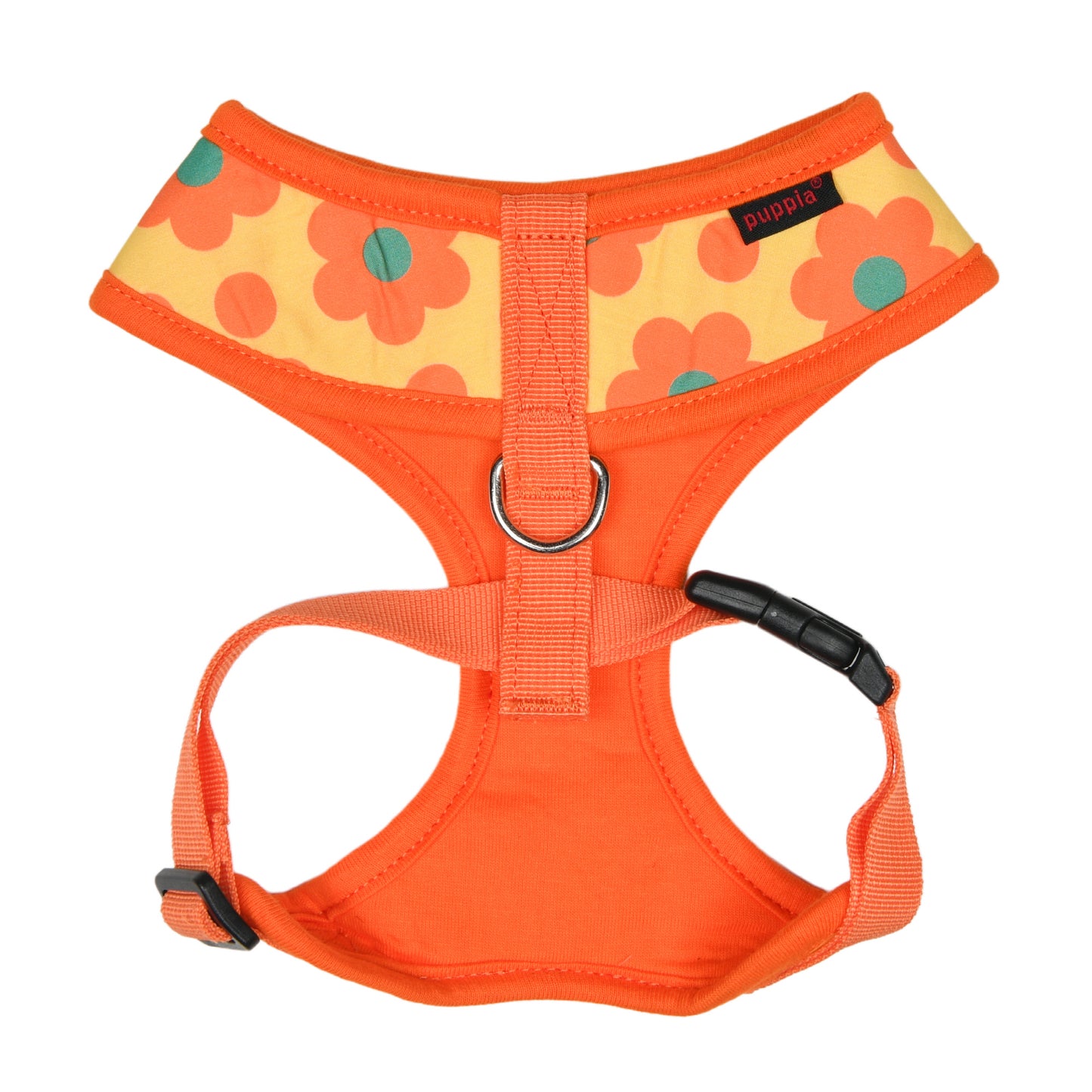 Primer plano del tejido transpirable y resistente del Arnés Bacopas de Puppia, diseñado para la comodidad de tu mascota.