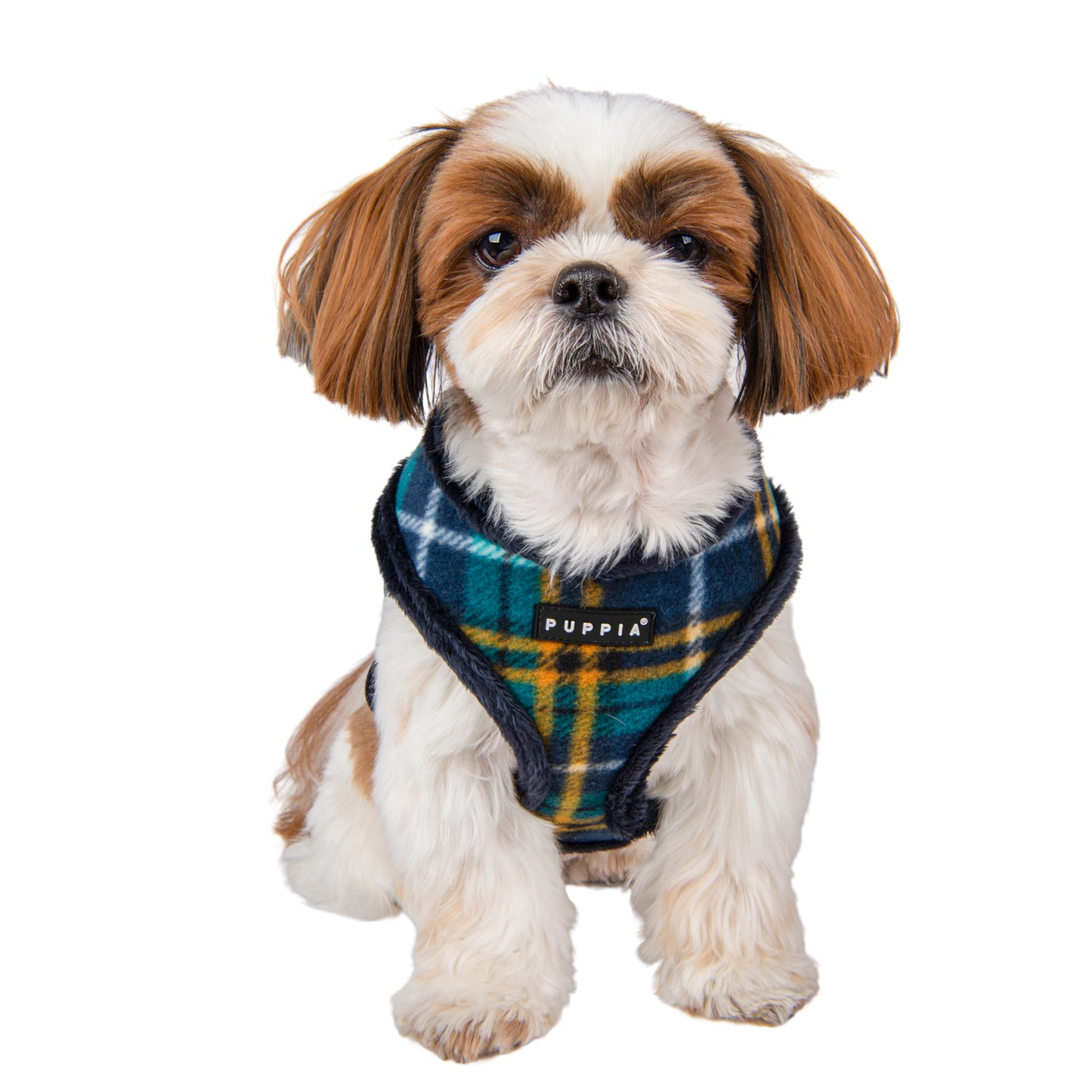 Diseño elegante y moderno del Arnés Norman Puppia, ideal para mantener a tu perro abrigado y a la moda durante los paseos fríos.