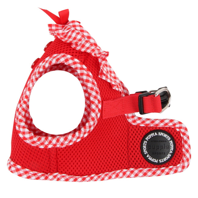 Arnés Chaleco Vivien Puppia con diseño ergonómico que proporciona comodidad y distribuye la presión de manera uniforme durante los paseos largos.