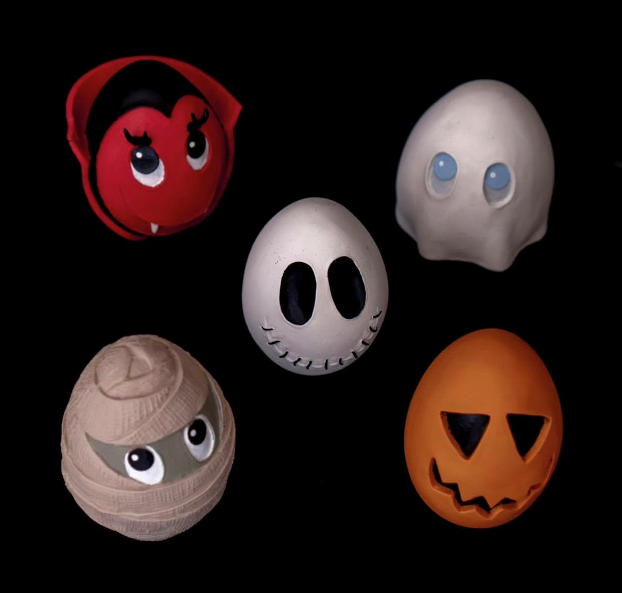Juguete de Halloween Huevito para perros, decorado con tintes de grado alimentario, ideal para morder y jugar durante la temporada festiva