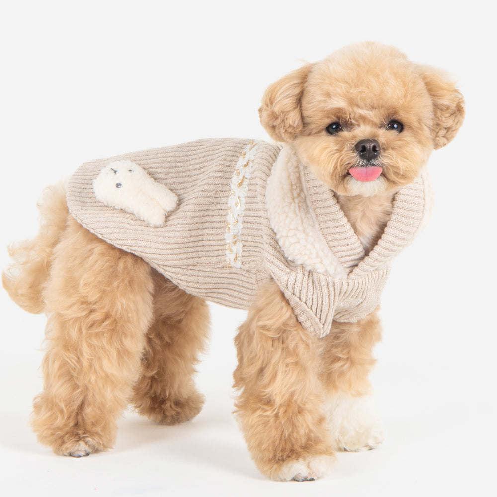 Material suave y cálido del Jersey Willow Pinkaholic, ideal para mantener a tu perro cómodo y protegido durante todo el invierno.