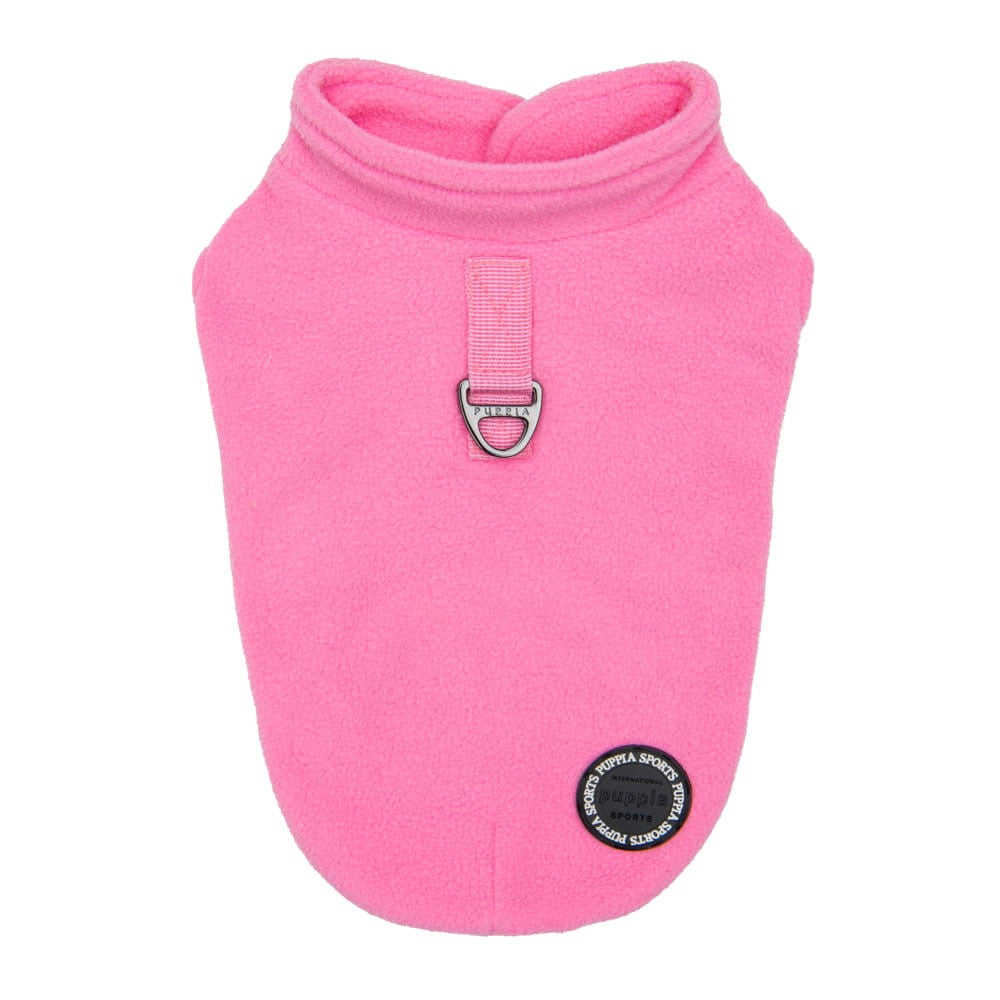 Tela polar suave y cálida del Jersey Lucius de Puppia para perros, ofreciendo protección contra el frío sin sacrificar la comodidad.