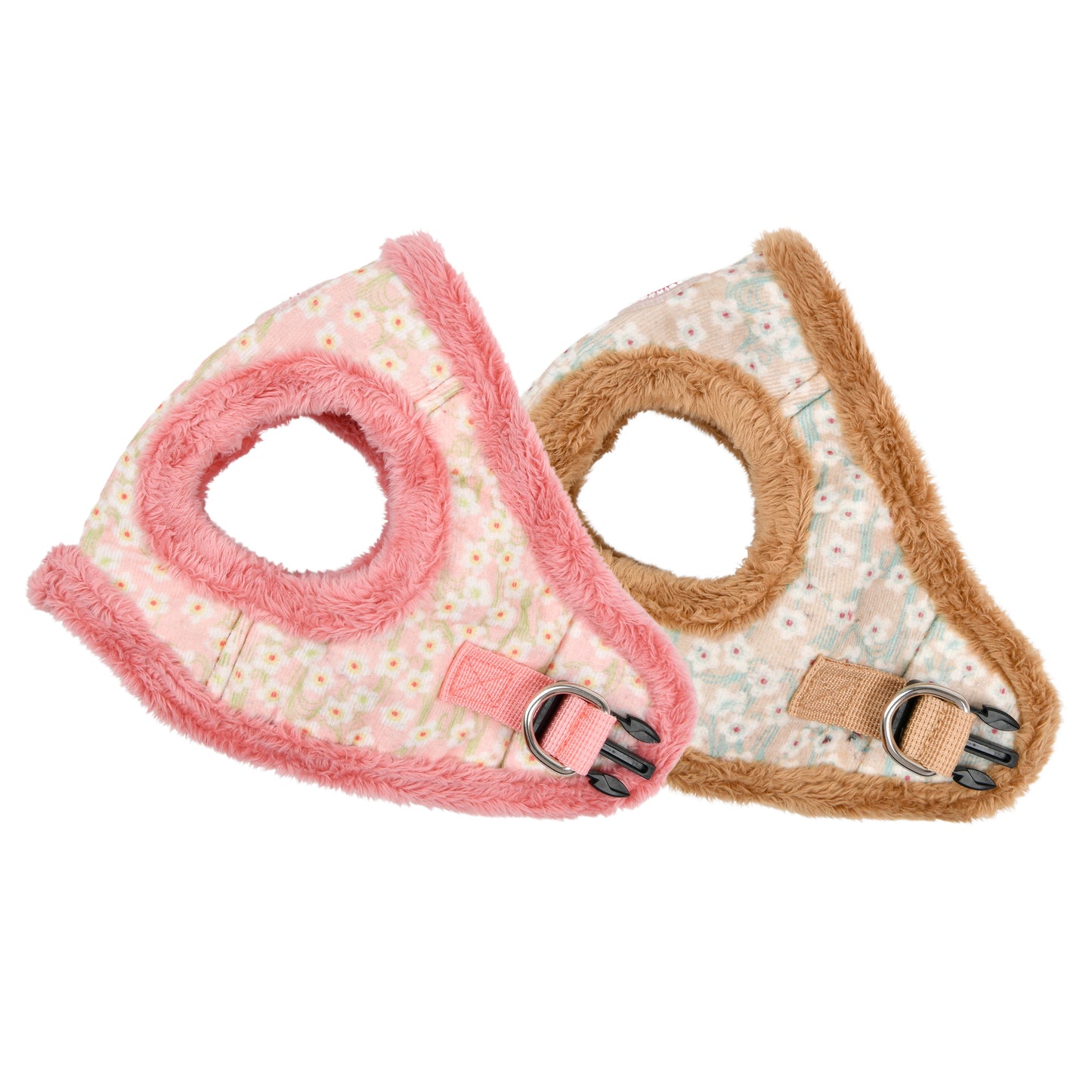 Arnés chaleco para perros pequeños con forro polar, ideal para invierno, diseñado para comodidad y calidez en paseos al aire libre