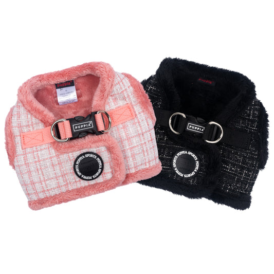 Arnés chaleco Oscar Puppia disponible en dos colores diferentes para perros pequeños y medianos.