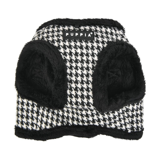 Arnés chaleco Shepherd de Puppia con forro polar para perros, en color negro
