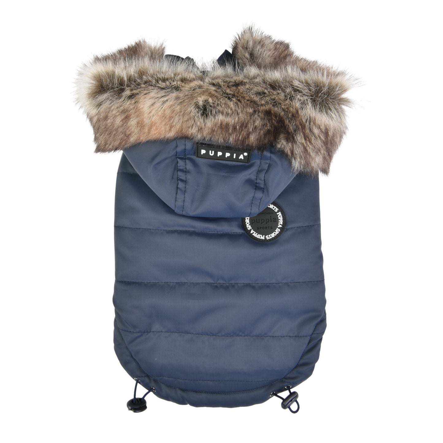 Chaqueta Puppia Hollis, reversible, cálida e impermeable, con orificio para arnés y capucha desmontable.