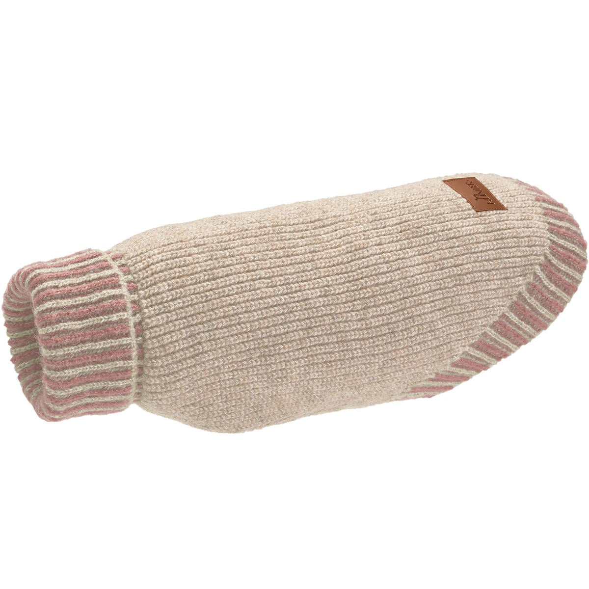 Conjunto de jersey con gorro para humanos y perros, ideal para compartir estilo y comodidad durante el invierno, disponible en tres tamaños.