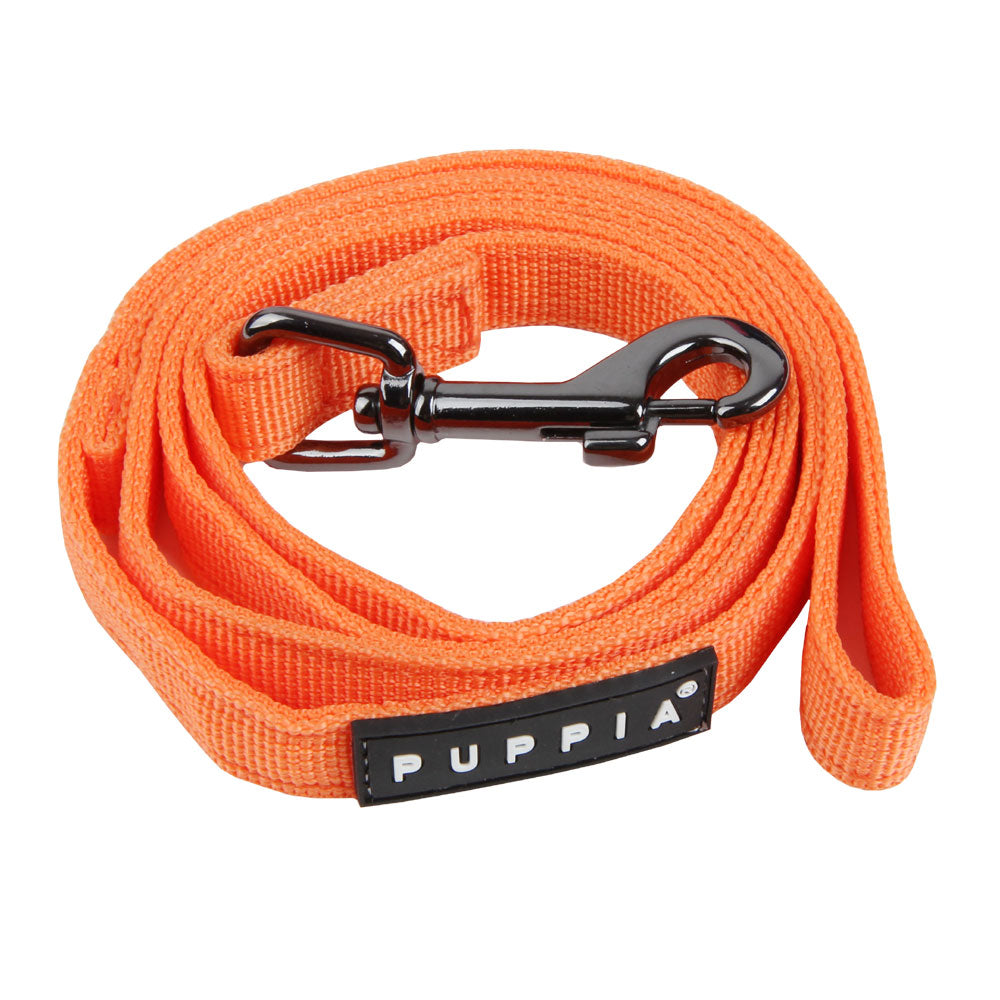 Dimensiones de la Correa Two Tone Puppia: 120 cm de longitud y 15 mm de ancho, ideales para paseos cómodos y seguros.